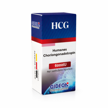 HCG 6000 IU Gideon Pharma Human Chorionic Gonadotropin injection box